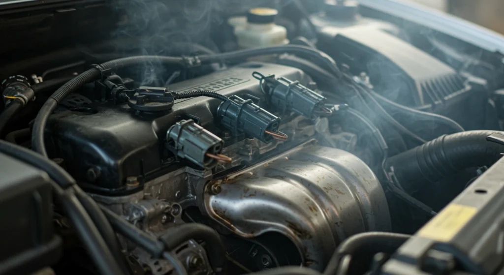 car engine sputtering when starting